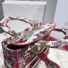 Dior Medium Lady D-Lite Bag In Multicolor Butterfly Embroidery 658