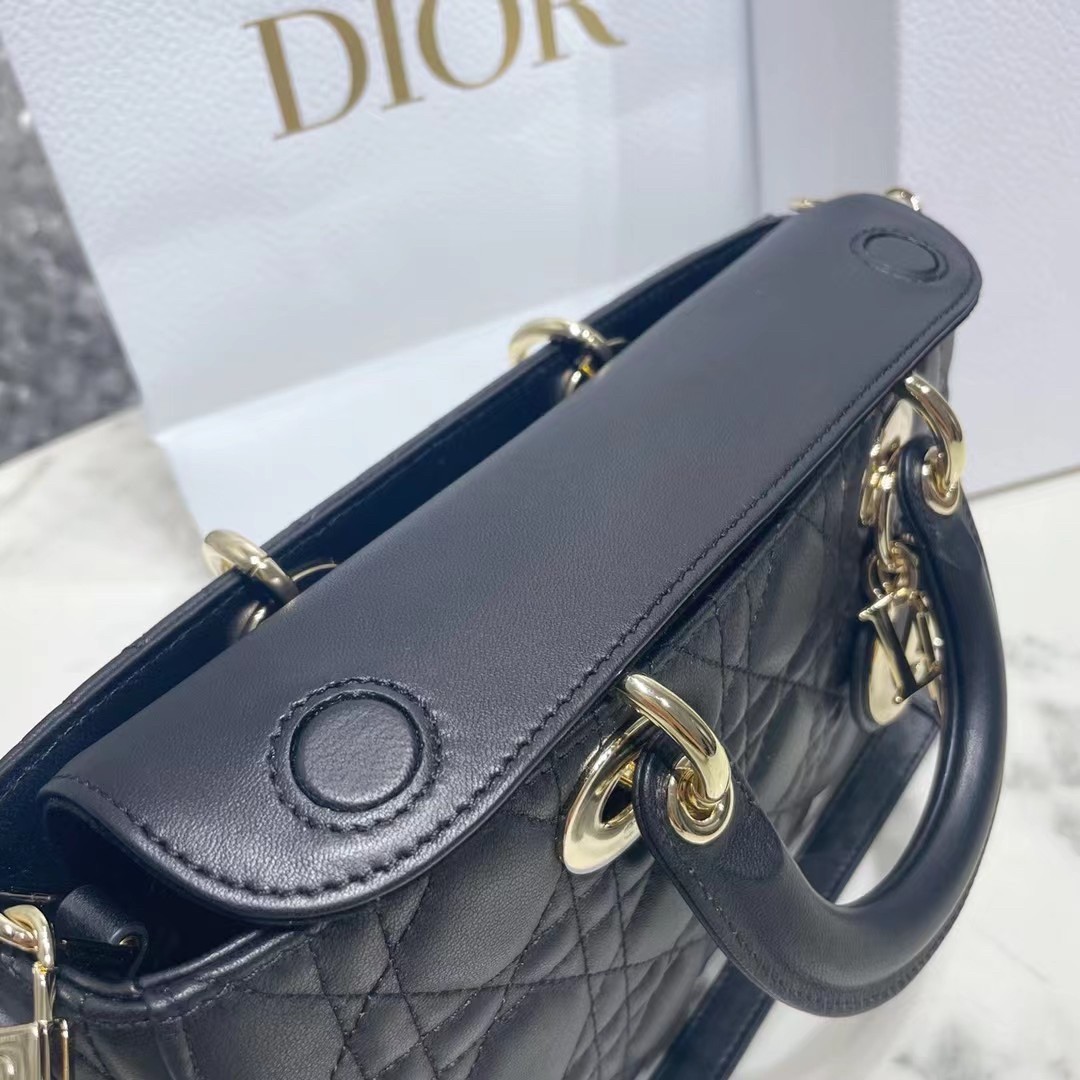 Dior Lady D-Joy Bag In Black Cannage Lambskin 472