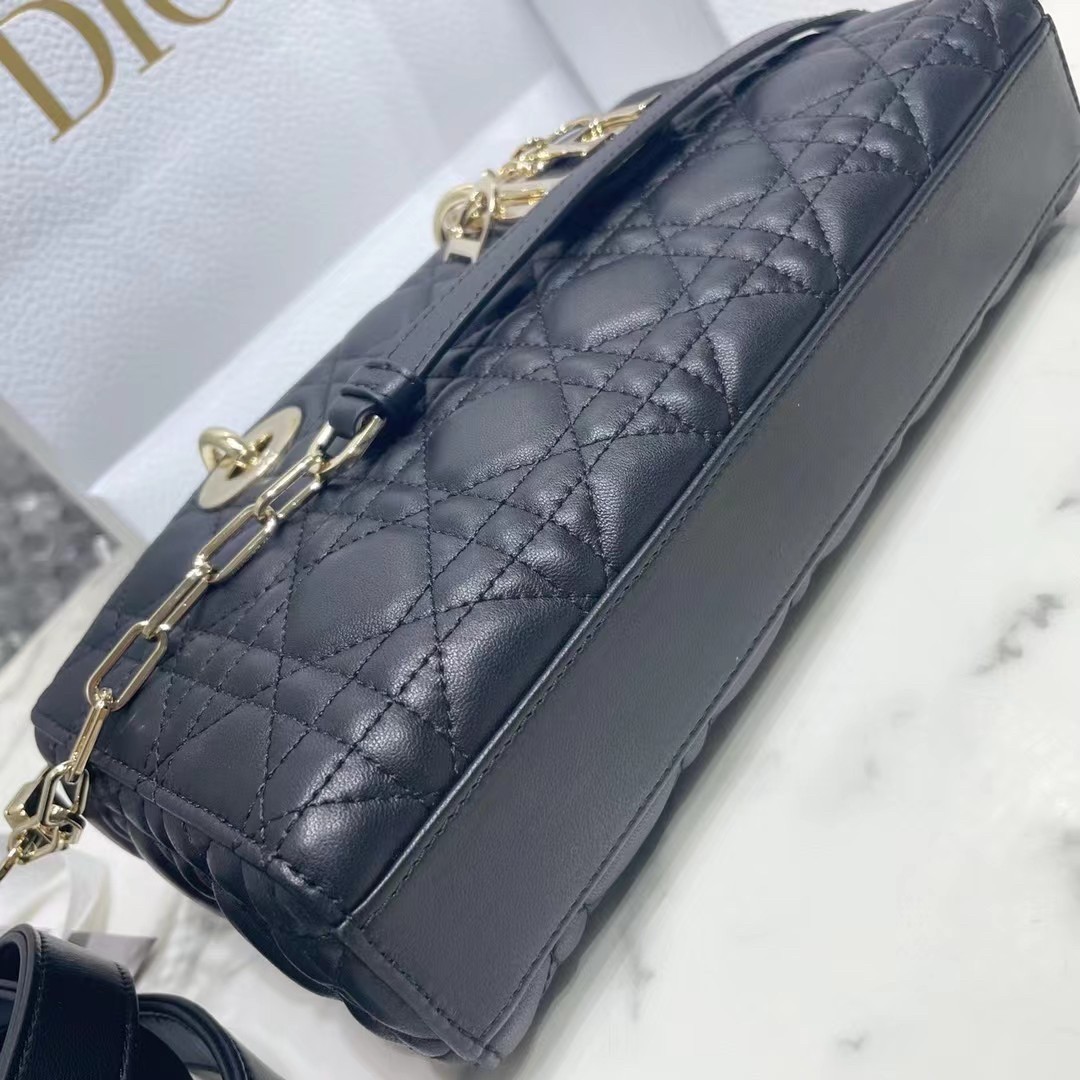 Dior Lady D-Joy Bag In Black Cannage Lambskin 472