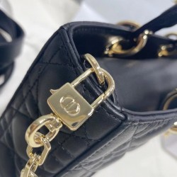 Dior Lady D-Joy Bag In Black Cannage Lambskin 472