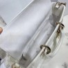 Dior Lady D-Joy Bag In White Cannage Lambskin 511