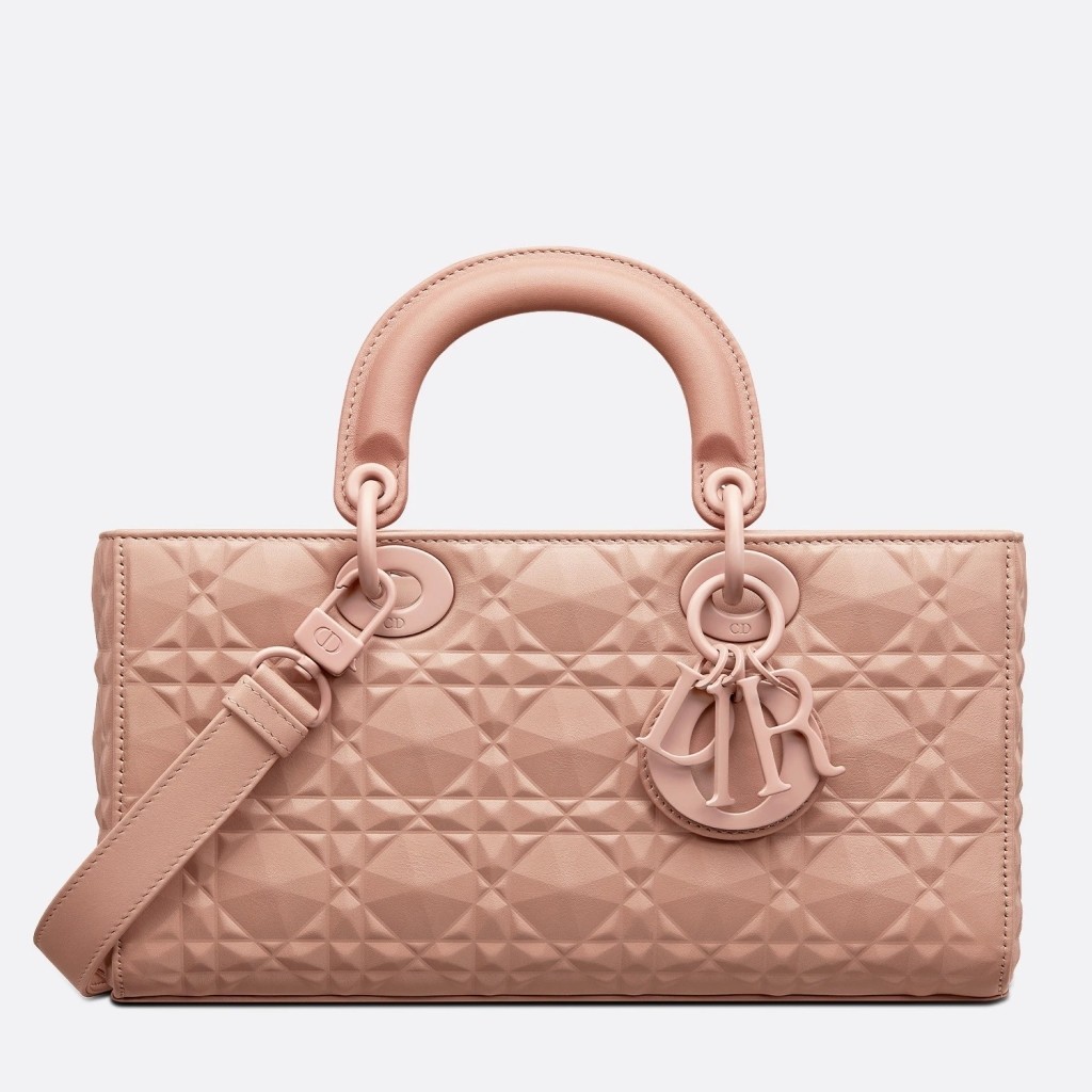 Dior Lady D-Joy Bag In Poudre Calfskin with Diamond Motif 755