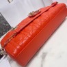 Dior Lady D-Joy Bag In Orange Cannage Lambskin 823