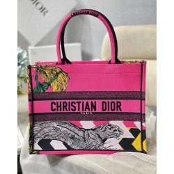 Dior Medium Book Tote Bag In Toile de Jouy Zoom Pop Embroidery 957