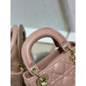 Dior Mini Lady Dior Bag In Blush Cannage Lambskin 735