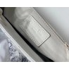 Dior Mini Lady Dior Bag In White Ultramatte Calfskin 832