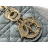 Dior Medium Lady Dior Bag In Grey Cannage Lambskin 265