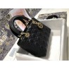 Dior Medium Lady Dior Bag In Black Cannage Lambskin 298