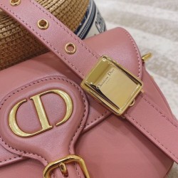 Dior Small Bobby Bag In Dark Nude Calfskin 948