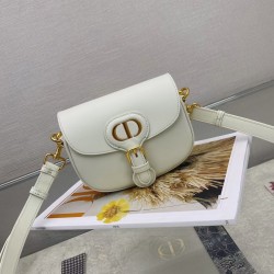 Dior Small Bobby Bag In White Calfskin 979