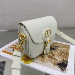 Dior Small Bobby Bag In White Calfskin 979