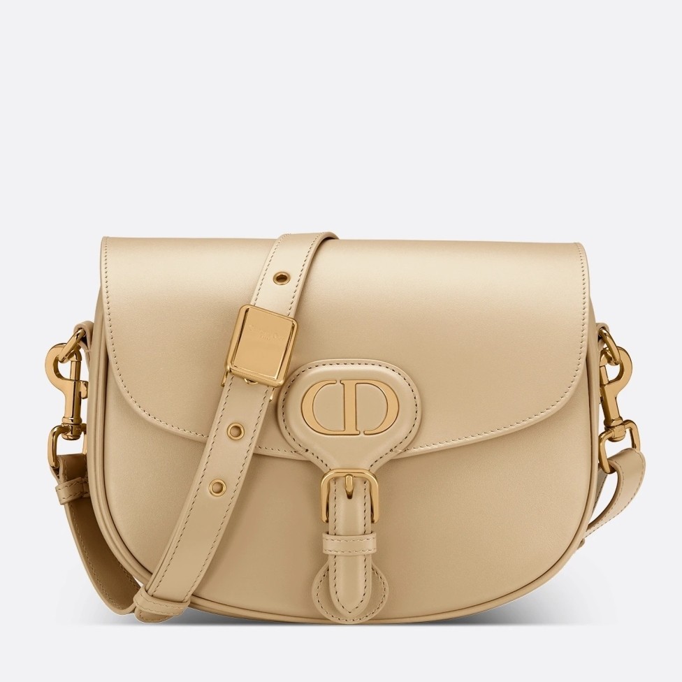 Dior Medium Bobby Bag In Beige Calfskin 016