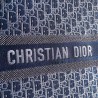 Dior Book Tote Bag In Denim Blue Oblique Canvas 529