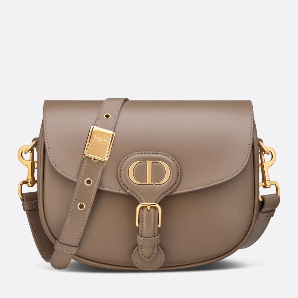 Dior Medium Bobby Bag In Warm Taupe Calfskin 577