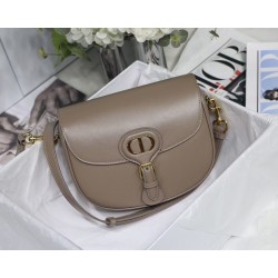 Dior Medium Bobby Bag In Warm Taupe Calfskin 577