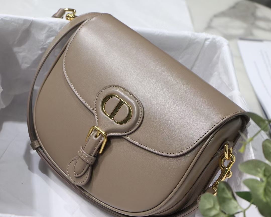 Dior Medium Bobby Bag In Warm Taupe Calfskin 577