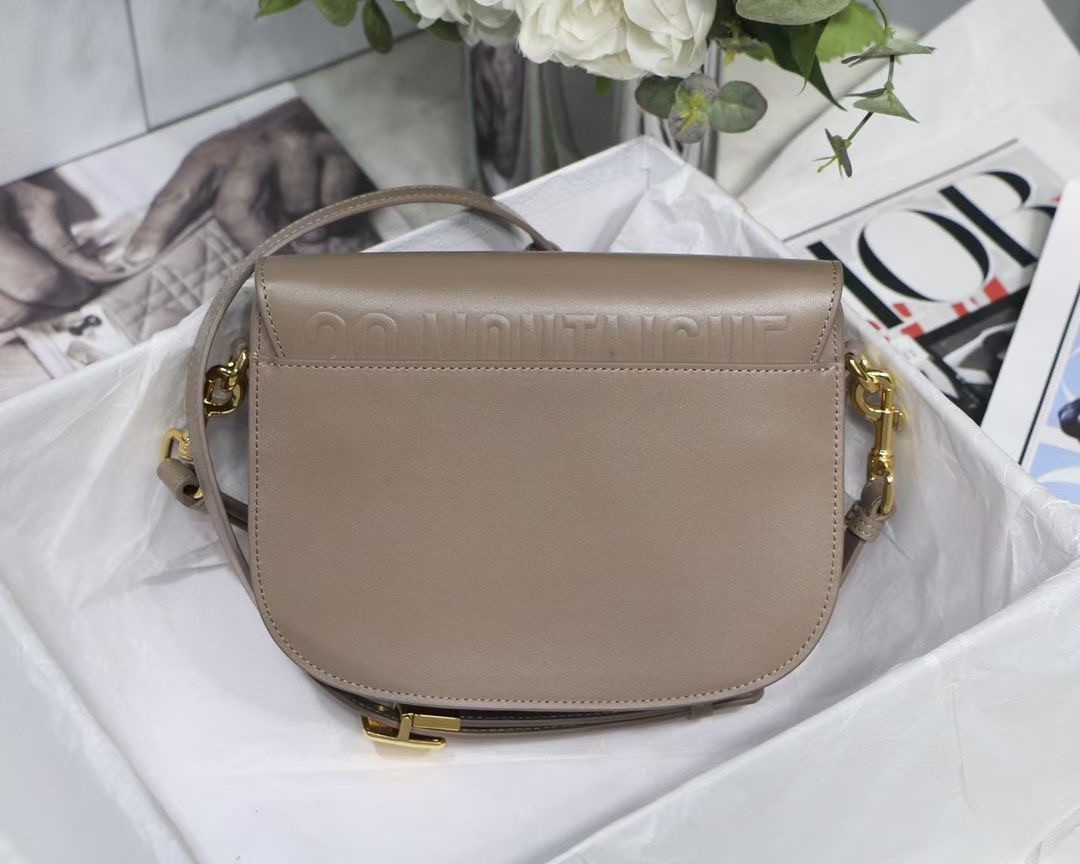 Dior Medium Bobby Bag In Warm Taupe Calfskin 577