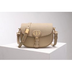 Dior Medium Bobby Bag In Beige Grained Calfskin 608