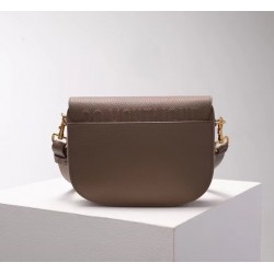 Dior Medium Bobby Bag In Warm Taupe Grained Calfskin 677