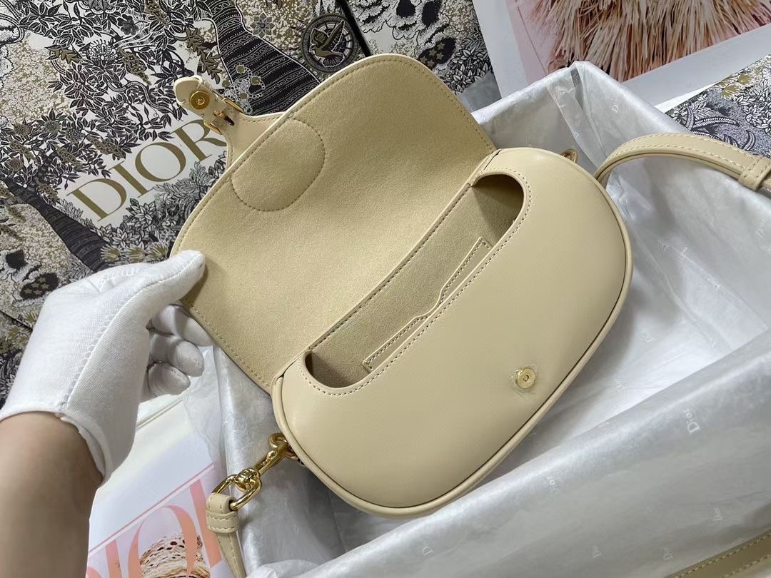 Dior Bobby East-West Bag In Beige Box Calfskin 715