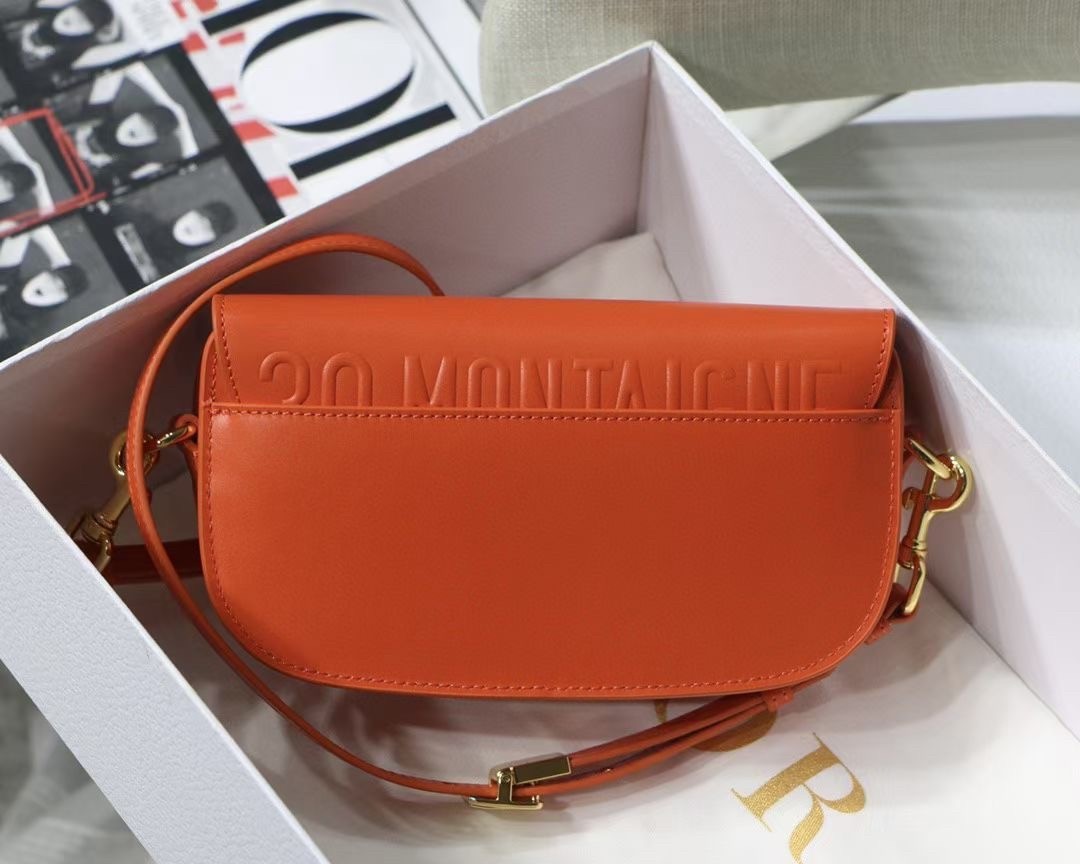 Dior Bobby East-West Bag In Orange Box Calfskin 752