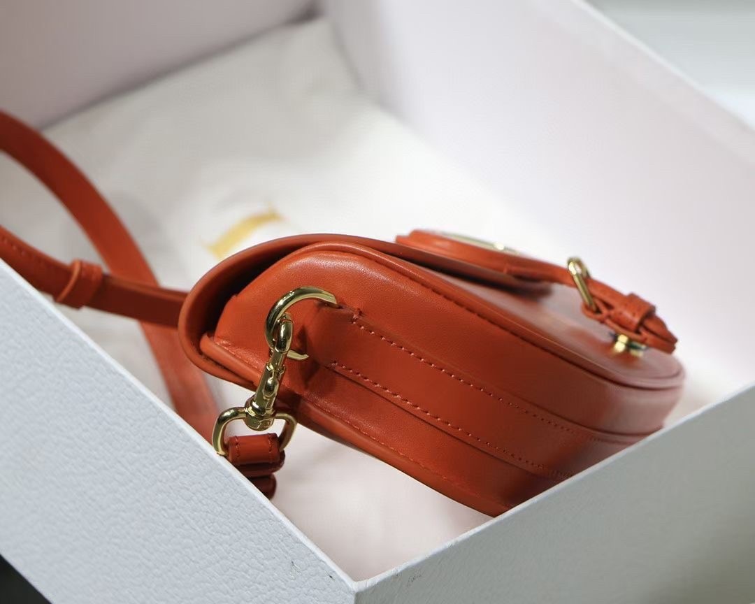 Dior Bobby East-West Bag In Orange Box Calfskin 752