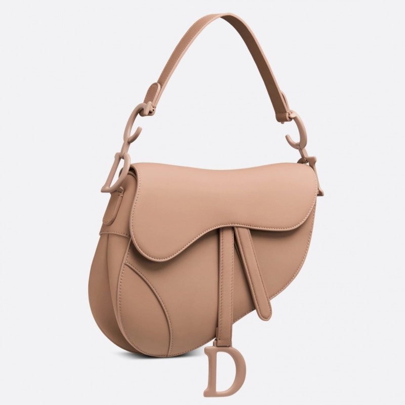 Dior Saddle Bag In Blush Ultramatte Calfskin 846