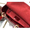 Dior Medium Lady Dior Bag In Red Patent Cannage Calfskin 213