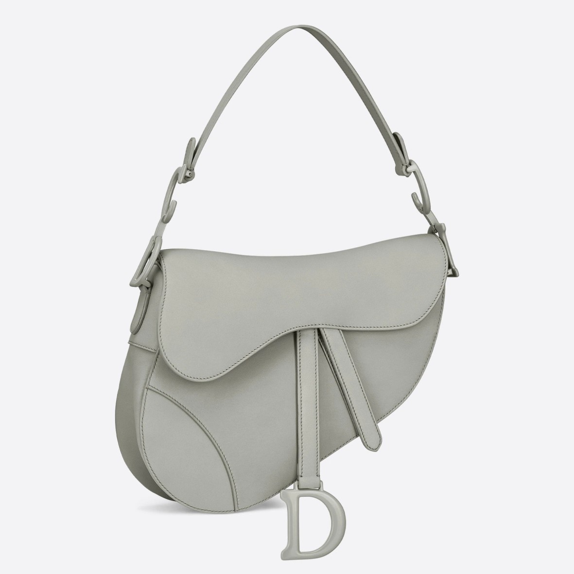 Dior Saddle Bag In Grey Ultramatte Calfskin 226