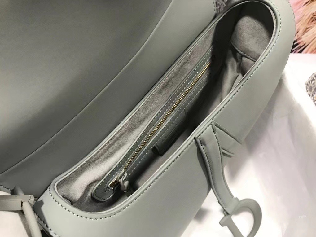 Dior Saddle Bag In Grey Ultramatte Calfskin 226