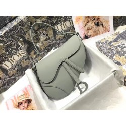 Dior Saddle Bag In Grey Ultramatte Calfskin 226