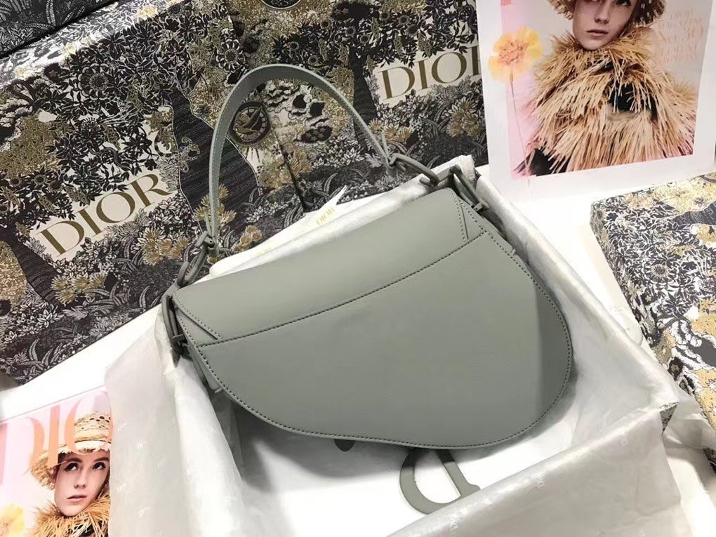 Dior Saddle Bag In Grey Ultramatte Calfskin 226