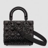 Dior Small Lady Dior My ABCDior Bag In Black Diamon Calfskin 055