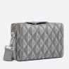 Dior Lingot Messenger Bag In Gray CD Diamond Canvas 330