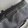 Dior Lingot 50 Duffle Bag In Black Grained Calfskin 687