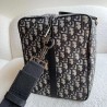 Dior Lingot 50 Duffle Bag In Black Oblique Jacquard 718