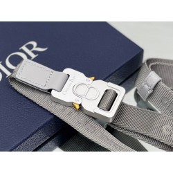 Dior Men's Mini Saddle Bag In Gray CD Diamond Canvas 761