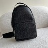 Dior Mini Rider Sling Bag In Black CD Diamond Canvas 270