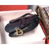 Dior Mini Saddle Bag In Blue Calfskin 400