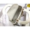 Dior Mini Lady Dior Bag In White Lambskin with Star Embroidery 800