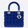 Dior Medium Lady Dior Bag In Blue Lambskin 190