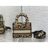 Dior Mini Lady D-Lite Bag In Beige Multicolor Mizza Embroidery 956