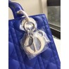 Dior Medium Lady Dior Bag In Blue Lambskin 190