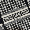 Dior Mini Book Tote Phone Bag In Micro Houndstooth Embroidery 049