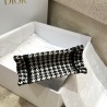 Dior Mini Book Tote Phone Bag In Micro Houndstooth Embroidery 049