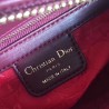 Dior Medium Lady Dior Bag In Bordeaux Lambskin 284