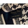 Dior Mini Book Tote Bag In Micro Houndstooth Embroidery 964