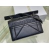 Dior 30 Montaigne Chain Bag With Handle In Black Lambskin 061