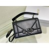 Dior 30 Montaigne Chain Bag With Handle In Black Lambskin 061