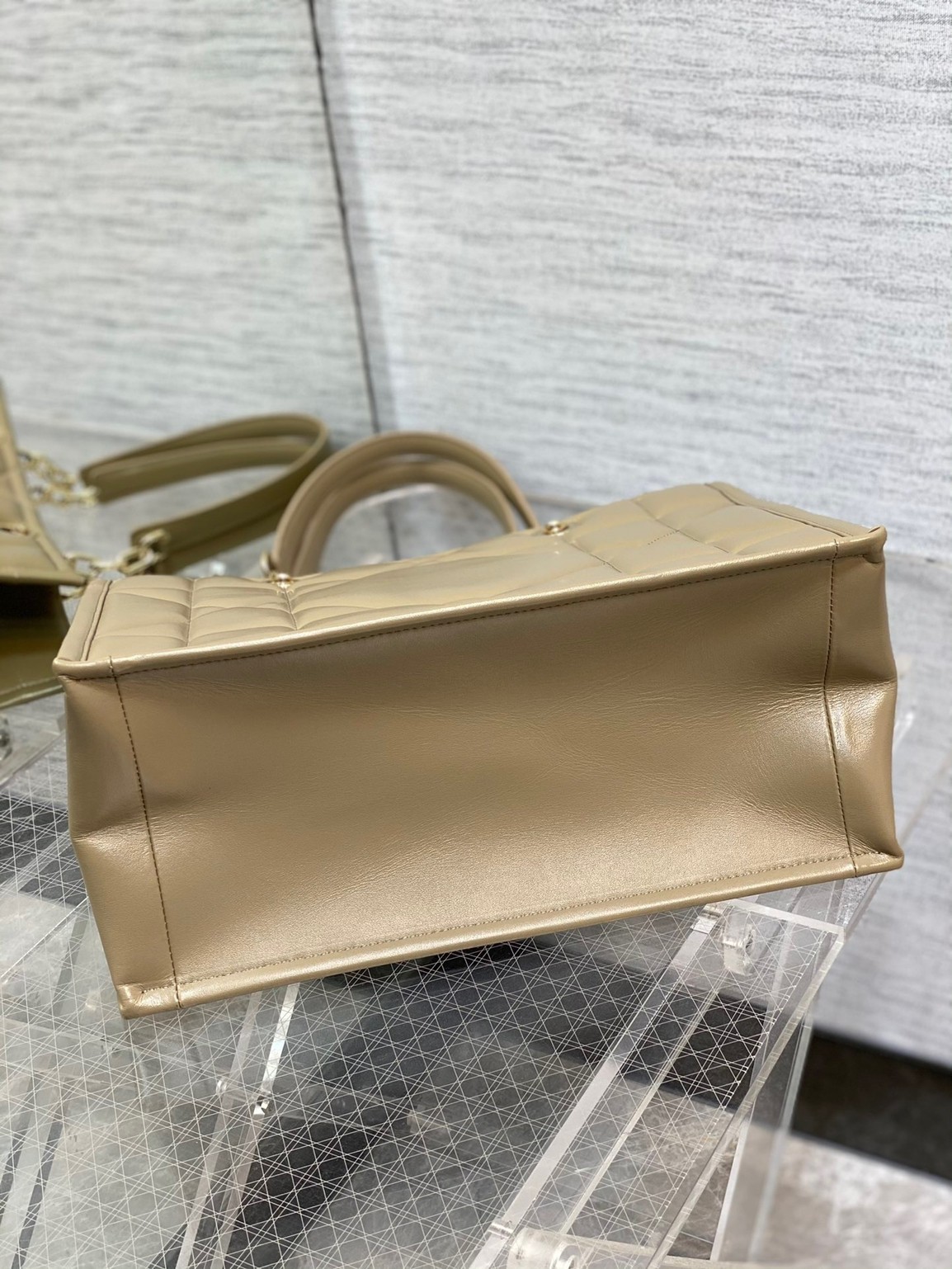 Dior Medium Essential Tote Bag In Hazelnut Archicannage Calfskin 231